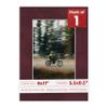Poster Palooza 8x11 Mat Bevel Cut for 5.5x8.5 Photos - Acid Free Dark Red Suede Precut Matboard - For Pictures, Photos, Framing - 4-ply Thickness view 1