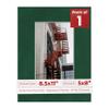 8.5x11 Mat Bevel Cut for 5x8 Photos - Acid Free Green Suede Precut Matboard With Backing Board and Crystal Clear, Self Seal Photo Mat Bag - For Pictures, Photos, Framing - 4-ply Thickness view 1
