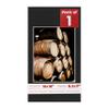 Poster Palooza 10x18 Mat Bevel Cut for 8.5x11 Photos - Acid Free Black Suede Precut Matboard - For Pictures, Photos, Framing - 4-ply Thickness view 1