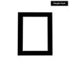 Poster Palooza 10x18 Mat Bevel Cut for 8.5x11 Photos - Acid Free Black Suede Precut Matboard - For Pictures, Photos, Framing - 4-ply Thickness view 2