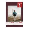 10x15 Mat Bevel Cut for 8.5x11 Photos - Acid Free Dark Red Suede Precut Matboard With Backing Board and Crystal Clear, Self Seal Photo Mat Bag - For Pictures, Photos, Framing - 4-ply Thickness view 1