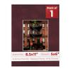 Poster Palooza 8.5x11 Mat Bevel Cut for 5x6 Photos - Acid Free Dark Red Suede Precut Matboard - For Pictures, Photos, Framing - 4-ply Thickness view 1