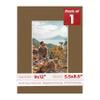 9x12 Mat Bevel Cut for 5.5x8.5 Photos - Acid Free Basketball Texture Precut Matboard With Backing Board and Crystal Clear, Self Seal Photo Mat Bag - For Pictures, Photos, Framing - 4-ply Thickness view 1