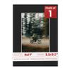 Poster Palooza 8x11 Mat Bevel Cut for 5.5x8.5 Photos - Acid Free Black Suede Precut Matboard - For Pictures, Photos, Framing - 4-ply Thickness view 1