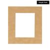 10x18 Mat Bevel Cut for 8.5x11 Photos - Acid Free Beige Suede Precut Matboard With Backing Board and Crystal Clear, Self Seal Photo Mat Bag - For Pictures, Photos, Framing - 4-ply Thickness view 2