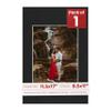 Poster Palooza 11.5x17 Mat Bevel Cut for 8.5x11 Photos - Acid Free Black Suede Precut Matboard - For Pictures, Photos, Framing - 4-ply Thickness view 1