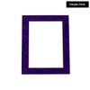10x16 Mat Bevel Cut for 8.5x11 Photos - Acid Free Purple Crocus Suede Precut Matboard With Backing Board and Crystal Clear, Self Seal Photo Mat Bag - For Pictures, Photos, Framing - 4-ply Thickness view 2