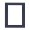 Poster Palooza 8.5x11 Mat Bevel Cut for 7x10 Photos - Acid Free Navy Precut Matboard With Backing Board and Crystal Clear, Self Seal Photo Mat Bag - For Pictures, Photos, Framing - 4-ply Thickness view 3
