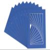 Pack of Ten Acid Free 8x11 Mats Bevel Cut for 5.5x8.5 Photos - Bottle Blue Precut Matboards With Backing Boards and Self Seal Photo Mat Bags For Pictures, Photos, Framing - 4-ply Thickness view 3