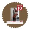 Pack of Ten Acid Free 8.5x11 Mats Bevel Cut for 5x8 Photos - Aged Oak Brown Precut Matboards With Backing Boards and Self Seal Photo Mat Bags For Pictures, Photos, Framing - 4-ply Thickness view 1