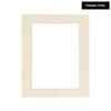 11.5x17 Mat Bevel Cut for 8.5x11 Photos - Acid Free Textured Cream Precut Matboard With Backing Board and Crystal Clear, Self Seal Photo Mat Bag - For Pictures, Photos, Framing - 4-ply Thickness view 2