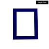 Poster Palooza 10x16 Mat Bevel Cut for 8.5x11 Photos - Acid Free Royal Blue Suede Precut Matboard - For Pictures, Photos, Framing - 4-ply Thickness view 2
