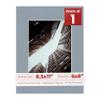 Poster Palooza 8.5x11 Mat Bevel Cut for 6x8 Photos - Acid Free Mid Grey Precut Matboard With Backing Board and Crystal Clear, Self Seal Photo Mat Bag - For Pictures, Photos, Framing - 4-ply Thickness view 1