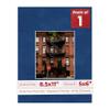 Poster Palooza 8.5x11 Mat Bevel Cut for 5x6 Photos - Acid Free Brooke Blue Suede Precut Matboard - For Pictures, Photos, Framing - 4-ply Thickness view 1