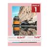 Poster Palooza 8.5x11 Mat Bevel Cut for 7x10 Photos - Acid Free Pink Precut Matboard With Backing Board and Crystal Clear, Self Seal Photo Mat Bag - For Pictures, Photos, Framing - 4-ply Thickness view 1