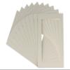 Poster Palooza Pack of Ten Acid Free 8.5x11 Mats Bevel Cut for 6x8 Photos - Grey Precut Matboards With Backing Boards and Self Seal Photo Mat Bags For Pictures, Photos, Framing - 4-ply Thickness view 3