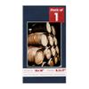 10x18 Mat Bevel Cut for 8.5x11 Photos - Acid Free Navy Suede Precut Matboard With Backing Board and Crystal Clear, Self Seal Photo Mat Bag - For Pictures, Photos, Framing - 4-ply Thickness view 1