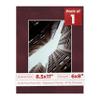 Poster Palooza 8.5x11 Mat Bevel Cut for 6x8 Photos - Acid Free Dark Red Suede Precut Matboard - For Pictures, Photos, Framing - 4-ply Thickness view 1