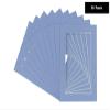 Pack of Ten 9x12 Mats Bevel Cut for 5.5x8.5 Photos - Acid Free Brittany Blue Precut Matboards for Pictures, Photos, Framing - 4-ply Thickness view 2