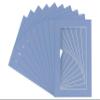 Pack of Ten 9x12 Mats Bevel Cut for 5.5x8.5 Photos - Acid Free Brittany Blue Precut Matboards for Pictures, Photos, Framing - 4-ply Thickness view 3