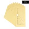 Pack of Ten Acid Free 8x11 Mats Bevel Cut for 5.5x8.5 Photos - Soft Yellow Precut Matboards With Backing Boards and Self Seal Photo Mat Bags For Pictures, Photos, Framing - 4-ply Thickness view 2
