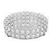 8 Inch Round Vanity Tray Mirrored Crystal Metal Display for Makeup Perfume Jewelry Organizer and Home Decor view 4