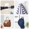 8PCS Upgraded No Drill Curtain Rod Brackets No Drilling Curtain Rod Holders Self Adhesive Curtain Rod Hooks Nail Free Adjustable Curtain Hangers Suitable for Poles of 0.78~1.57 Inch(Transparent) view 4