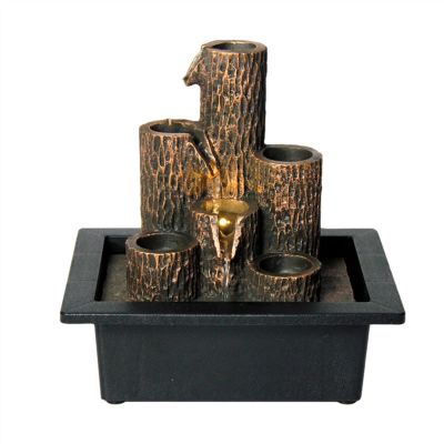Rocky Falls Indoor Tabletop Water Fountain Desktop Fountain Office Desk Lucky Decorative Fountain Home Decoration Desktop Fountain Indoor Lighting Water Sound Waterfall Serene Rock Water Feature Indoo