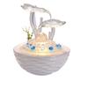 Rocky Falls Indoor Tabletop Water Fountain Tabletop Fountain Indoor Handmade Ceramic Water Cycle Decoration Office Desk Lucky Decoration Desktop Fountain Serene Rock Water Feature Indoor Relaxation Fo view 1