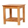 FUFU Solid Wood Sofa Table, Two-Story Bedside Table in Bedroom, Simple Small Square Table -50  50  50cm view 1