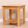 FUFU Solid Wood Sofa Table, Two-Story Bedside Table in Bedroom, Simple Small Square Table -50  50  50cm view 4