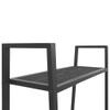 vidaXL Freestanding Ladder Bookcase with 4 Mesh Metal Shelves, Anthracite - Compact, Easy to Maintain, Suitable for Office, Bathroom or Living Room view 3