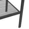 vidaXL Freestanding Ladder Bookcase with 4 Mesh Metal Shelves, Anthracite - Compact, Easy to Maintain, Suitable for Office, Bathroom or Living Room view 4
