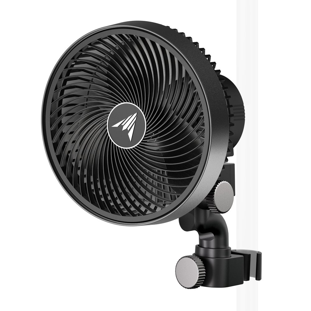 AC Infinity CLOUDRAY S6, Grow Tent Clip Fan 6 with Redesigned Long-Life EC Motor, Custom 10 Dynamic Wind Speeds and 10-Level Oscillation, Weatherproof IP-54, for Hydroponics Circulation Cooling