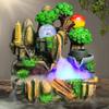 Rocky Falls Indoor Tabletop Water Fountain Tabletop Fountain Indoor Atomized Waterfall Decorative Desktop Fountain Retro Rockery and Flowing Water Desktop Fountain Serene Rock Water Feature Indoor Rel view 4