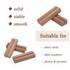 WILLOWDALE 6Pcs Walnut Place Card Holders for Table, Acrylic Table Numbers Holders for Wedding Reception, Table Number Holders Picture & Photo Holder Wood Display Stand for Home and Party Decoration view 4