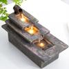 Rocky Falls Indoor Tabletop Water Fountain Desktop Fountain Living Room Desktop Decorative Fountain Desktop Waterfall Fountain Indoor Running Water Decorative Fountain Serene Rock Water Feature Indoor view 3