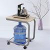 FUFU Mobile Computer Desk Office Wheeled Writing Desk Small Space Workstation -Wood Color view 4