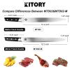 12 Slicing Knife - Japanese Style Meat Carving and BBQ Brisket Knife for Turkey - German High Carbon Steel- Big Size pakkaWood Mirror Finish Handle Design, with Gift Box view 2