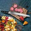 12 Slicing Knife - Japanese Style Meat Carving and BBQ Brisket Knife for Turkey - German High Carbon Steel- Big Size pakkaWood Mirror Finish Handle Design, with Gift Box view 3