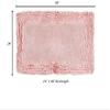Better Trends 3 Piece Bath Rug Set 100% Cotton Tufted Bathroom Rug Water Absorbent, Non-Slip Washable Runner Mat for Bathroom Floor Decor, Bathtub,Laundry Room Pink Shaggy Border Collection view 2