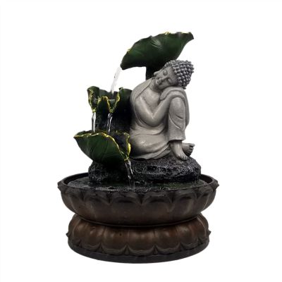 Rocky Falls Indoor Tabletop Water Fountain Desktop Fountain Indoor Decoration Water Fountains Meditation Tabletop Fountain Buddha Statue Table Waterfall Fountain Serene Rock Water Feature Indoor Relax
