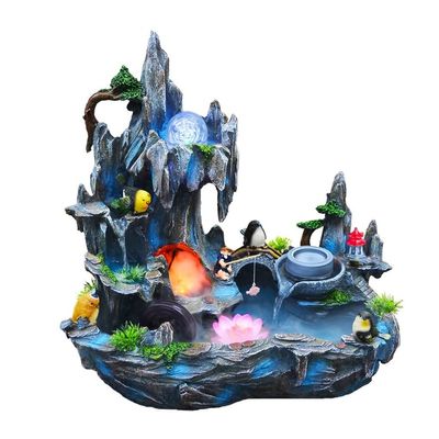 Rocky Falls Indoor Tabletop Water Fountain Desktop Fountain Rockery Flowing Water Desktop Fountain Living Room Decorative Fountain Indoor Water Feature Waterfall Fountain Serene Rock Water Feature Ind