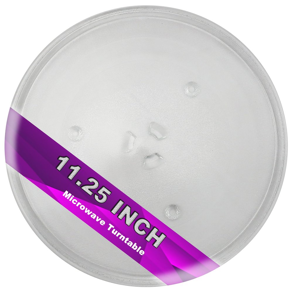 11.25" Microwave Replacement Turntables Plate Compatible with Samsung and G.E -11 1/4" Microwave Glass Plate Replaces Equivalent to WB49X10097 WB39X0078 WB49X10034 AP3188581 PS651544