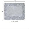 Better Trends 3 Piece Bathmat Set 100% Cotton Tufted Non-Slip Bath Room Rug Pad Bath Rug Soft Absorbent, Washable for Bathroom Decor, Laundry Room Silver Shaggy Border Collection view 2