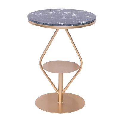 FUFU Small Marble Table, 2 Small Storage Racks, Living Room Sofa Table, Bedroom Bedside Table-Color Optional (Color : B)