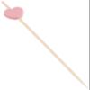 TableCraft 11205 Decorative Picks, Hearts, 1/2" x 1/4" x 4-1/2", Combo Bamboo & Pinewood (Pack of 100) view 1