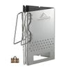 camping moon Charcoal Chimney Starter Collapsible Foldable Grill Chimney Stainless Steel MT-17 (Triangle Charcoal Chimney Starter MT-17) view 1