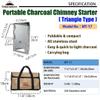 camping moon Charcoal Chimney Starter Collapsible Foldable Grill Chimney Stainless Steel MT-17 (Triangle Charcoal Chimney Starter MT-17) view 3