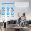 Bonnlo 17000BTU Wifi Enabled Mini Split Air Conditioner & Heater, 17 SEER2 230V Inverter Ductless Wall AC Unit with Pre-Charged Condenser, Heat Pump & Installation Kit view 3